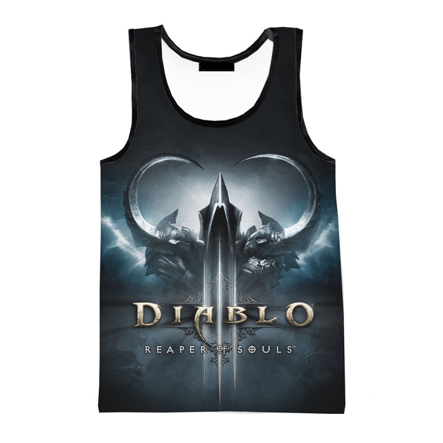 2023 Game Diablo 3 Printed 3D Tank Tops Men Harajuku Streetwear Women Oversized Sleeveless Shirts Clothing.jpg 640x640 10 - Diablo Merchandise