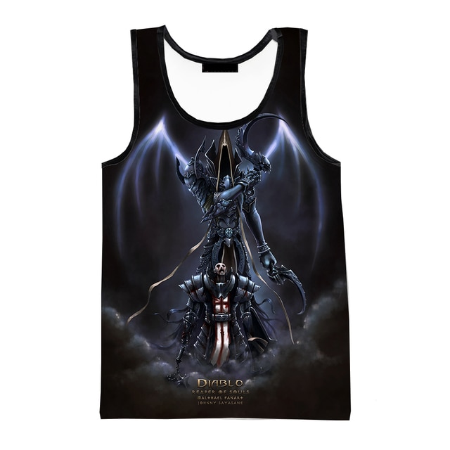 2023 Game Diablo 3 Printed 3D Tank Tops Men Harajuku Streetwear Women Oversized Sleeveless Shirts Clothing.jpg 640x640 2 - Diablo Merchandise