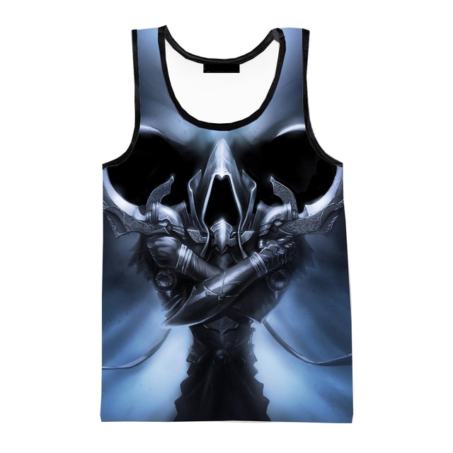 2023 Game Diablo 3 Printed 3D Tank Tops Men Harajuku Streetwear Women Oversized Sleeveless Shirts Clothing.jpg 640x640 4 - Diablo Merchandise