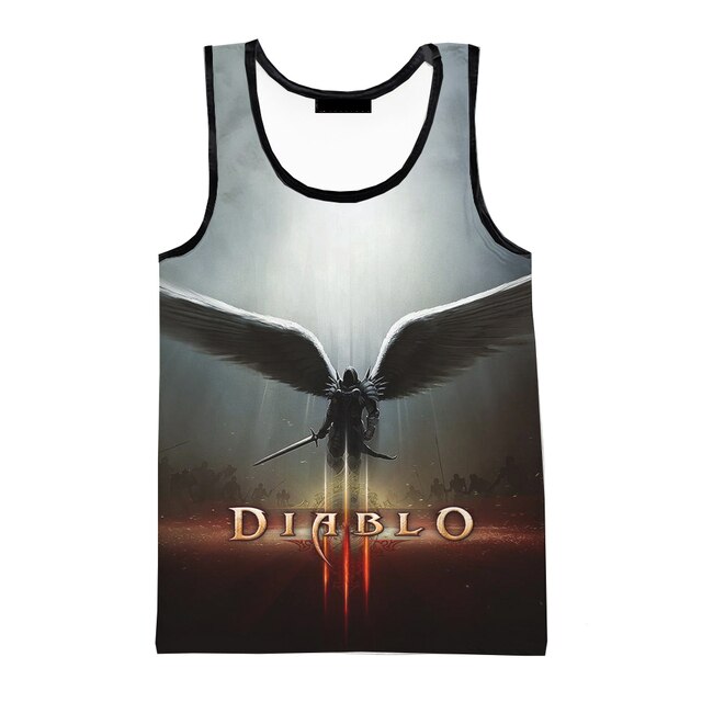 2023 Game Diablo 3 Printed 3D Tank Tops Men Harajuku Streetwear Women Oversized Sleeveless Shirts Clothing.jpg 640x640 6 - Diablo Merchandise
