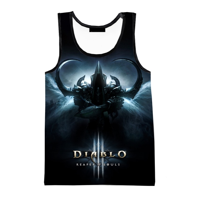 2023 Game Diablo 3 Printed 3D Tank Tops Men Harajuku Streetwear Women Oversized Sleeveless Shirts Clothing.jpg 640x640 8 - Diablo Merchandise