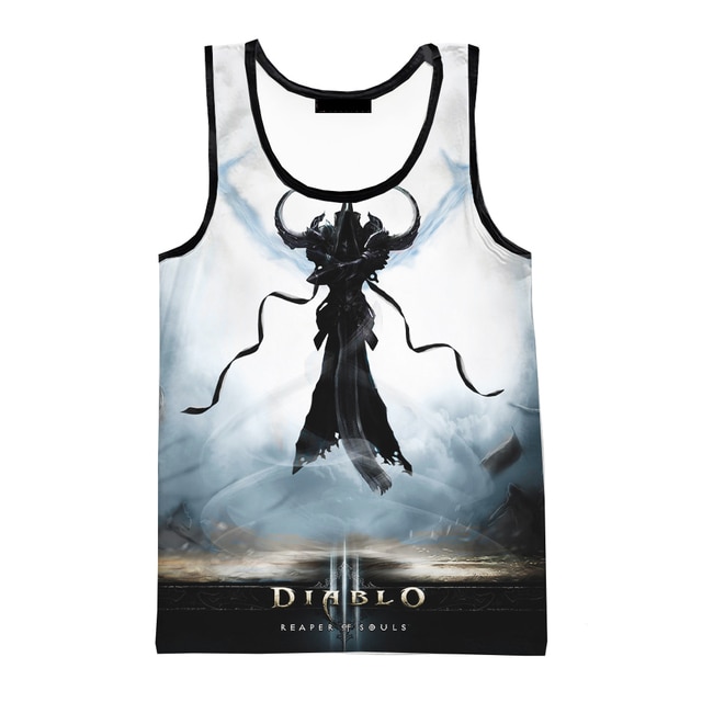 2023 Game Diablo 3 Printed 3D Tank Tops Men Harajuku Streetwear Women Oversized Sleeveless Shirts Clothing.jpg 640x640 9 - Diablo Merchandise