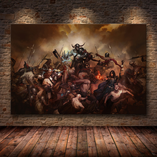 Diablo IV HD Game Poster Lilith Dormitory Home Decor Apartment Decor Painting Bedroom Wall Stickers Canvas 9.jpg 640x640 9 - Diablo Merchandise