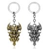 Game Diablo 3 Animal Head Keychain Warchmen Guardian Horadrim s Amulet Pendant Key Rings Metal Men - Diablo Merchandise