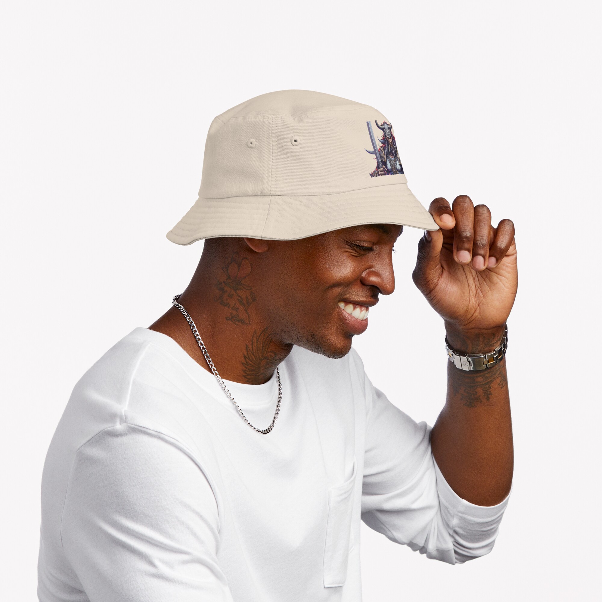 Unleash the Fury: Barbarian Character Bucket hats Official Haikyuu Merch