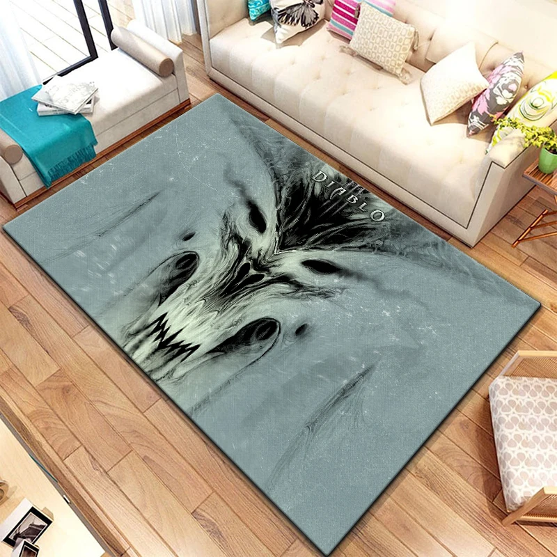 3D game Diablo player cartoon area carpet living room decoration decor rugs for bedroom for boy 10 - Diablo Merchandise