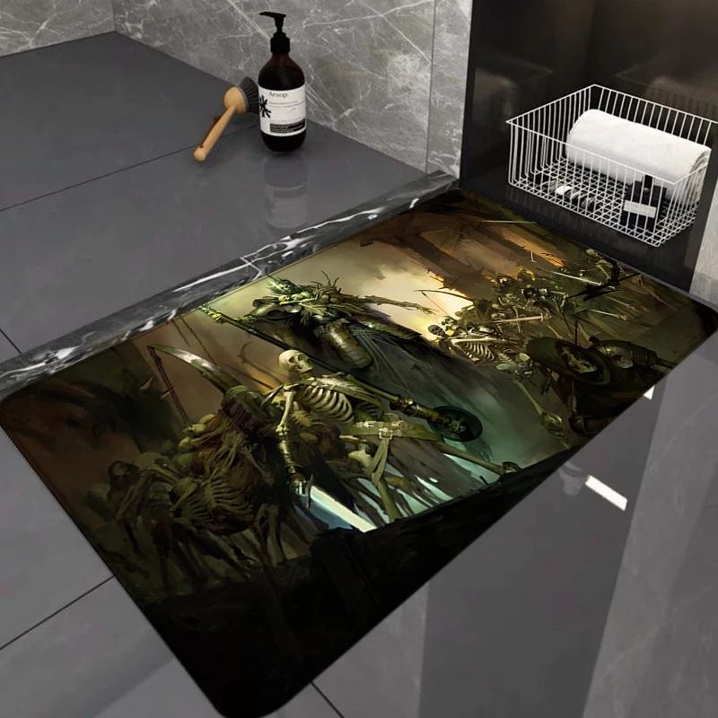 Bathroom Mat Diablo 4 Living Room Door Floor Mats Children Cute Rug House Entrance Bedroom Bath 2 - Diablo Merchandise