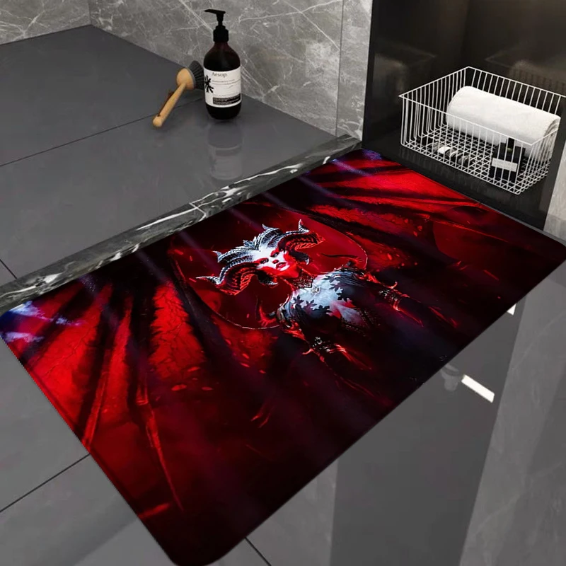 Bathroom Mat Diablo 4 Living Room Door Floor Mats Children Cute Rug House Entrance Bedroom Bath 5 - Diablo Merchandise