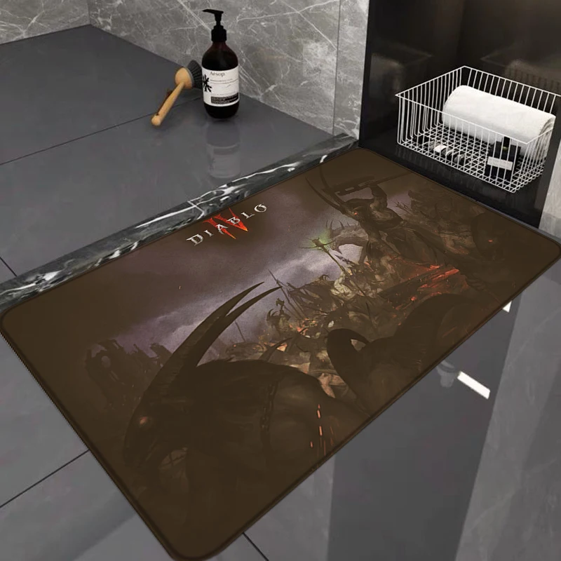 Bathroom Mat Diablo 4 Living Room Door Floor Mats Children Cute Rug House Entrance Bedroom Bath 7 - Diablo Merchandise