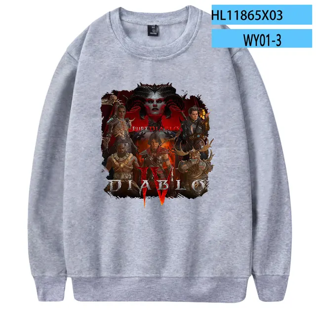 Diablo 2023 New Game Unisex Crewneck Long Sleeve Streetwear Women Men Sweatshirt Diablo IV Harajuku Clothes.jpg 640x640 16 - Diablo Merchandise