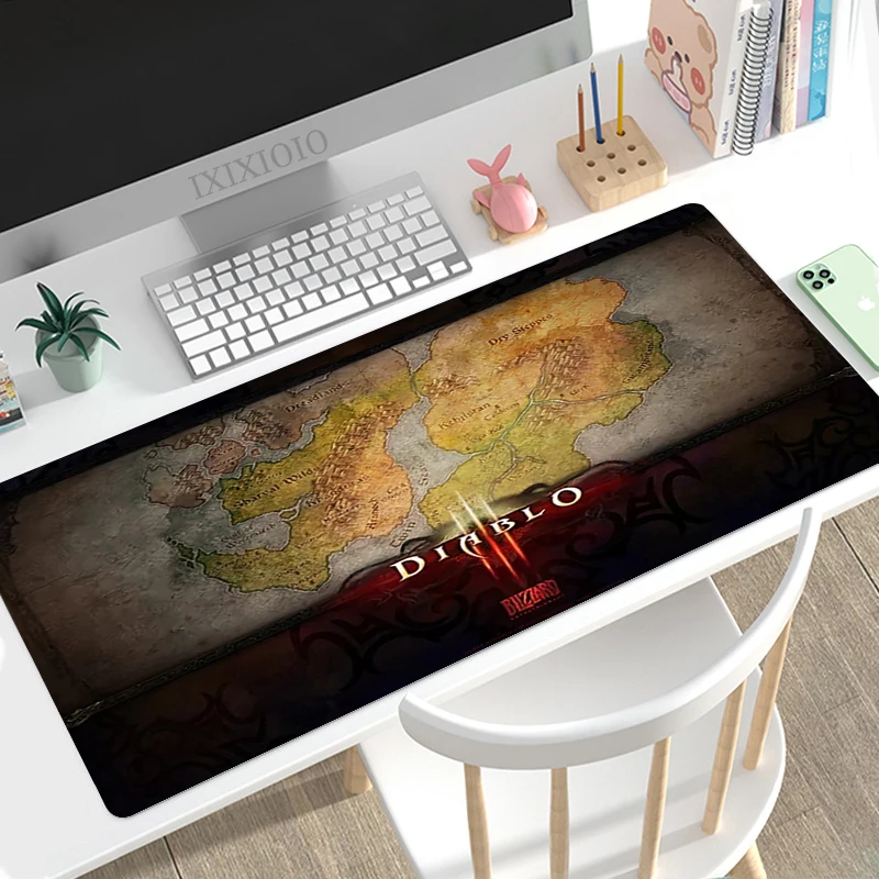Diablo 3 Mouse Pad Gaming XL Computer Home New Mousepad XXL Playmat Natural Rubber Soft Non 13 - Diablo Merchandise