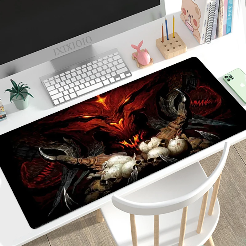 Diablo 3 Mouse Pad Gaming XL Computer Home New Mousepad XXL Playmat Natural Rubber Soft Non 7 - Diablo Merchandise