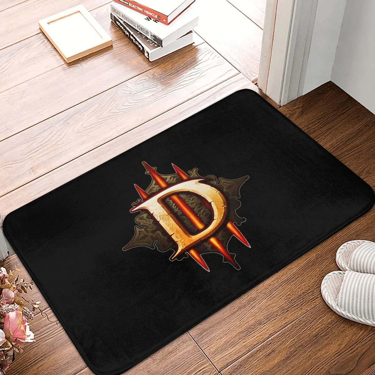 Diablo 4 Game Anti Slip Doormat Kitchen Mat D Sign Floor Carpet Entrance Door Rug Bedroom - Diablo Merchandise