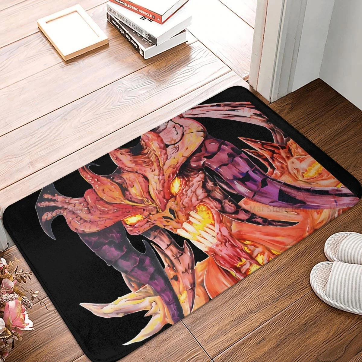 Diablo 4 Game Non slip Doormat Kitchen Mat Dark Devil Cool Floor Carpet Welcome Rug Indoor - Diablo Merchandise