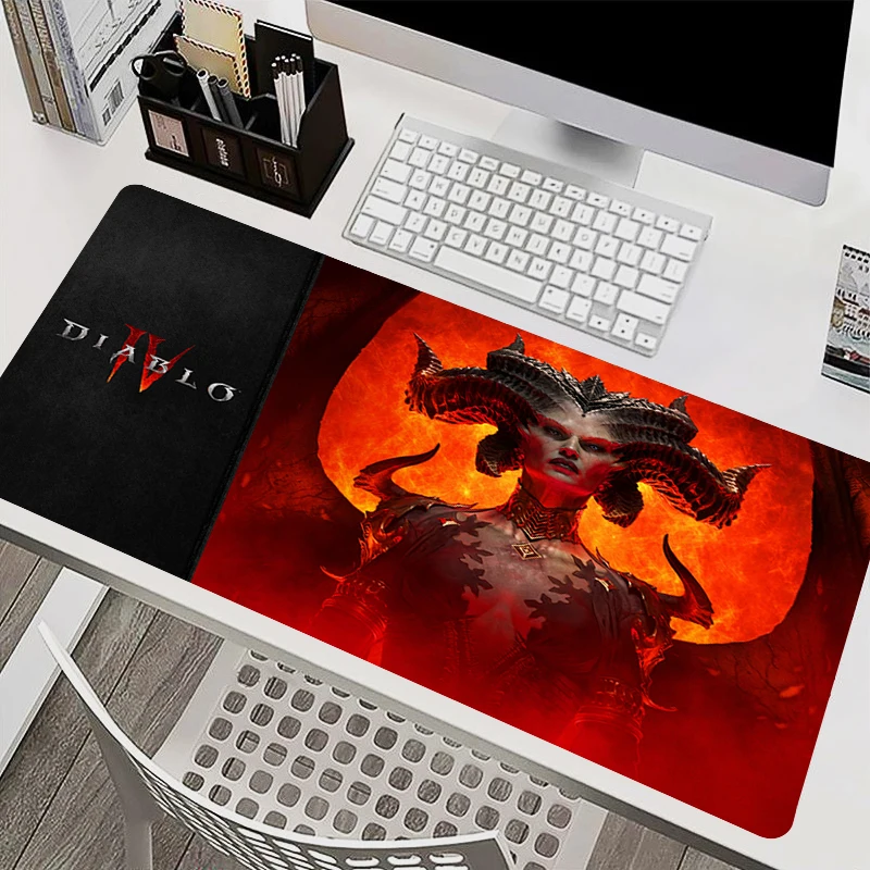 Diablo 4 HD Gamer Custom Mouse Pad Computer Gaming Accessories Keyboard Mousepad Office Laptop Non Slip 6 - Diablo Merchandise