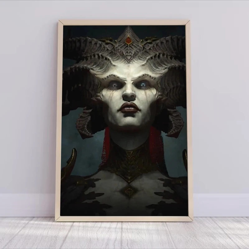 Diablo 4 IV Game Wall Paintings Decoration Home Decor Poster Decor for Room Decors Aesthetic Pinterest 12 - Diablo Merchandise