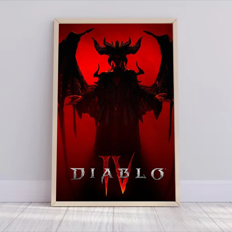 Diablo 4 IV Game Wall Paintings Decoration Home Decor Poster Decor for Room Decors Aesthetic Pinterest 3 - Diablo Merchandise