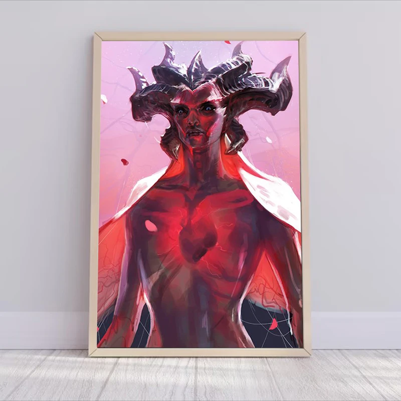 Diablo 4 IV Game Wall Paintings Decoration Home Decor Poster Decor for Room Decors Aesthetic Pinterest 5 - Diablo Merchandise
