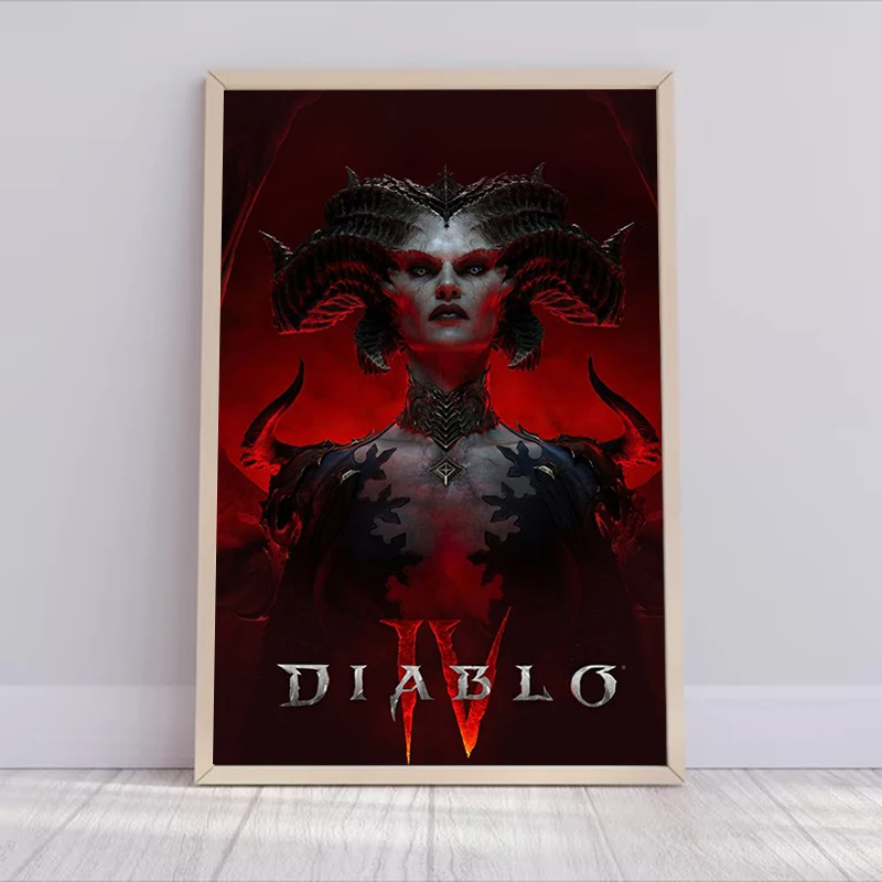 Diablo 4 IV Game Wall Paintings Decoration Home Decor Poster Decor for Room Decors Aesthetic Pinterest 6 - Diablo Merchandise