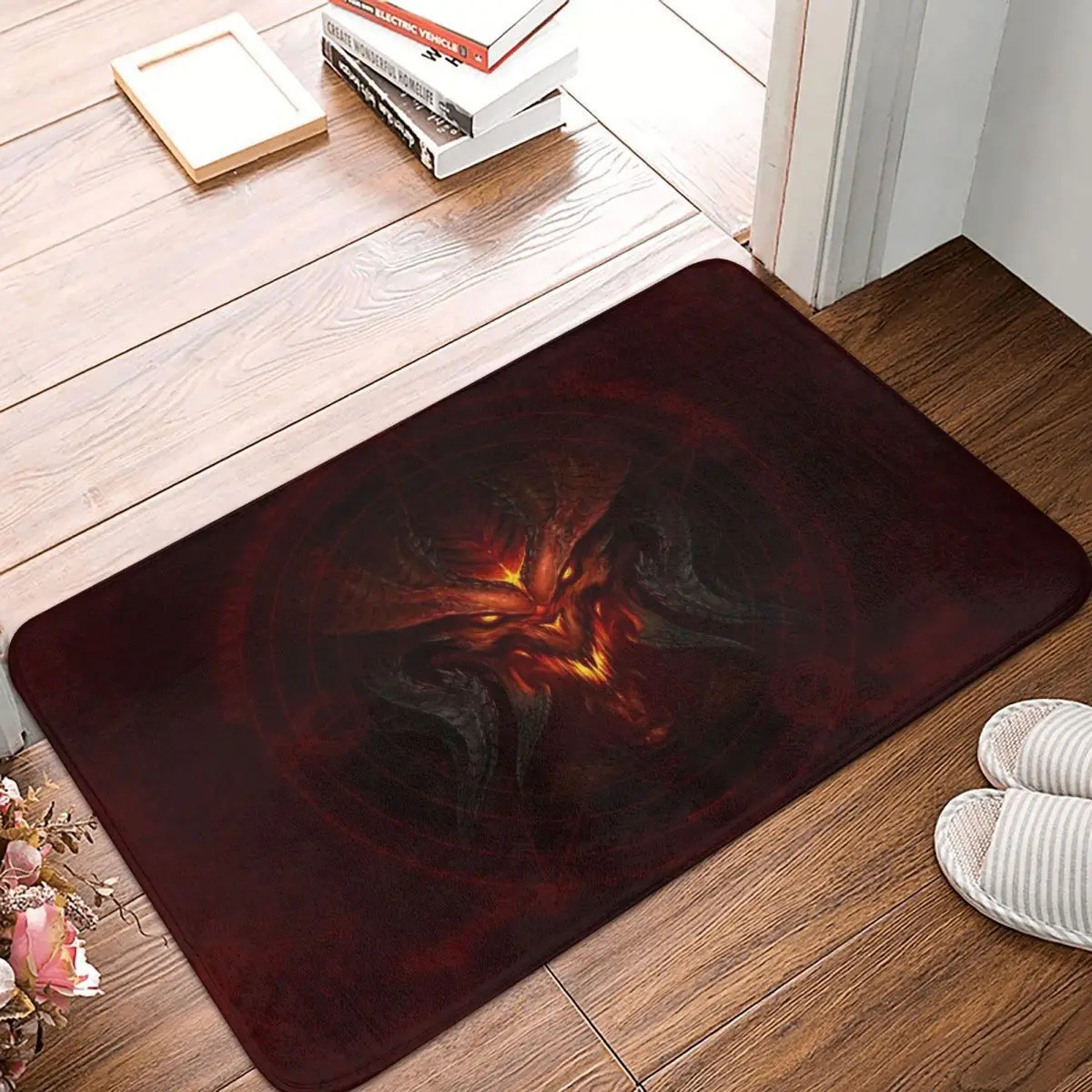 Diablo Classic Games Non slip Doormat Bath Mat Holyknight Floor Carpet Entrance Door Rug Home Decorative - Diablo Merchandise