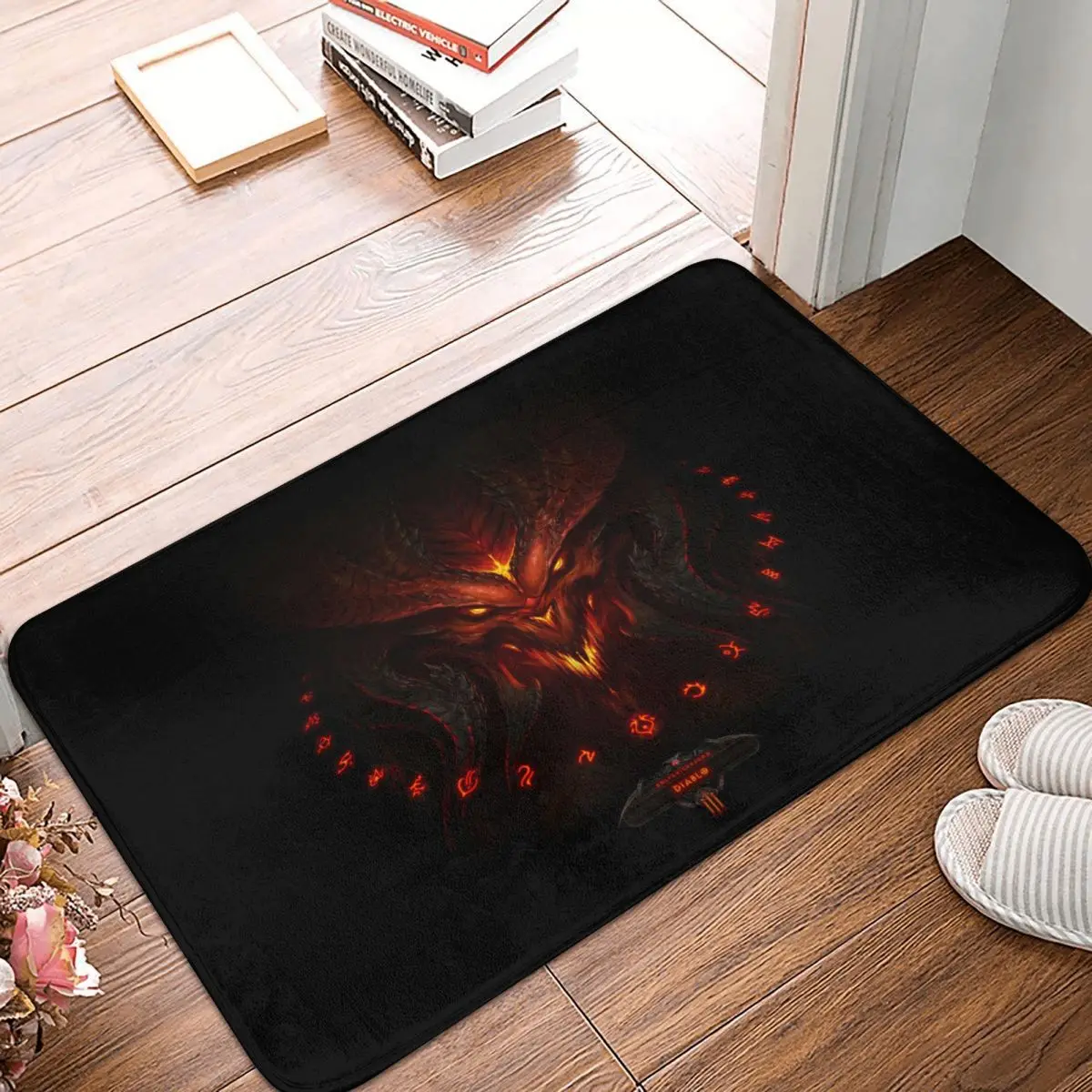 Diablo Classic Games Non slip Doormat Dark Bath Bedroom Mat Welcome Carpet Home Modern Decor - Diablo Merchandise
