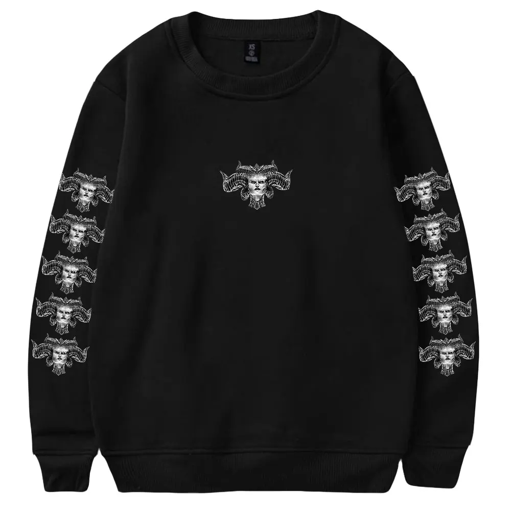 Diablo IV Merch 2023 New Game Unisex Crewneck Long Sleeve Sweatshirts Harajuku Streetwear Women Men s - Diablo Merchandise