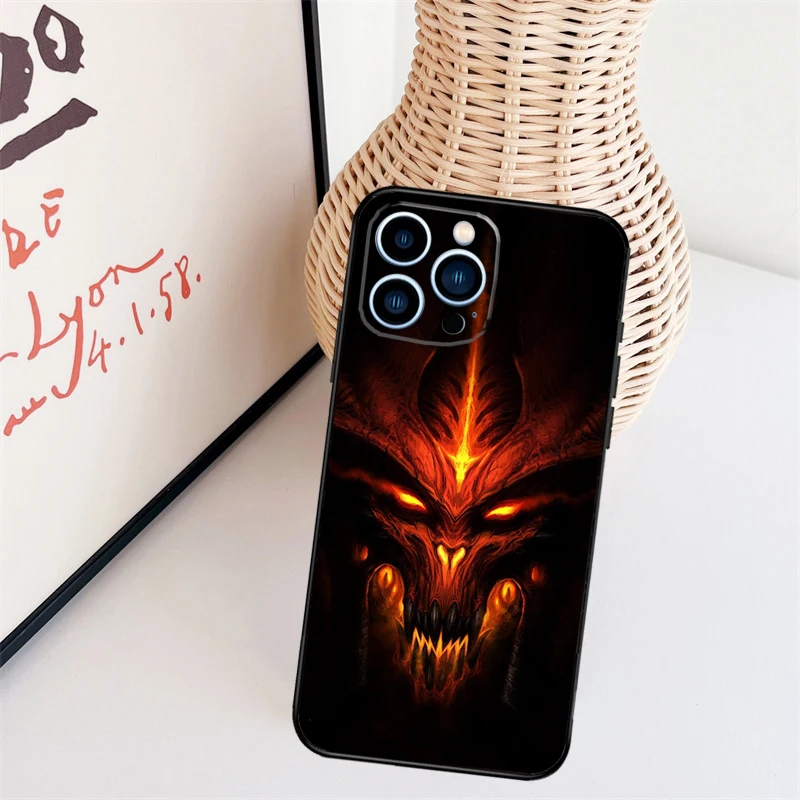 Game D Diablo 3 Case For iPhone 15 Pro 12 13 Mini 11 14 Pro Max 1 - Diablo Merchandise