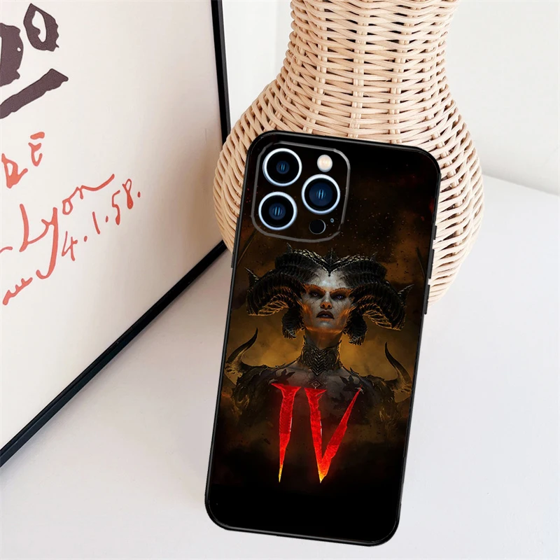 Game D Diablo 3 Case For iPhone 15 Pro 12 13 Mini 11 14 Pro Max 7 - Diablo Merchandise