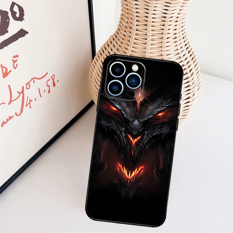 Game D Diablo 3 Case For iPhone 15 Pro 12 13 Mini 11 14 Pro - Diablo Merchandise