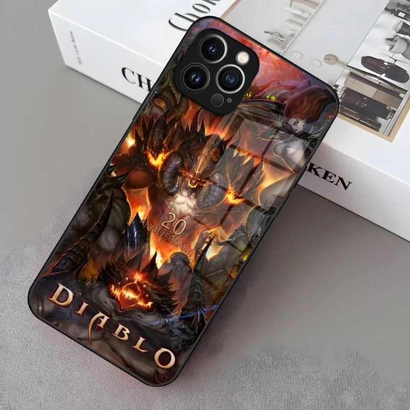 Hot Game Diablo Phone Case For Iphone 14 12 11 13 Pro Max Mini 8 X 4 - Diablo Merchandise