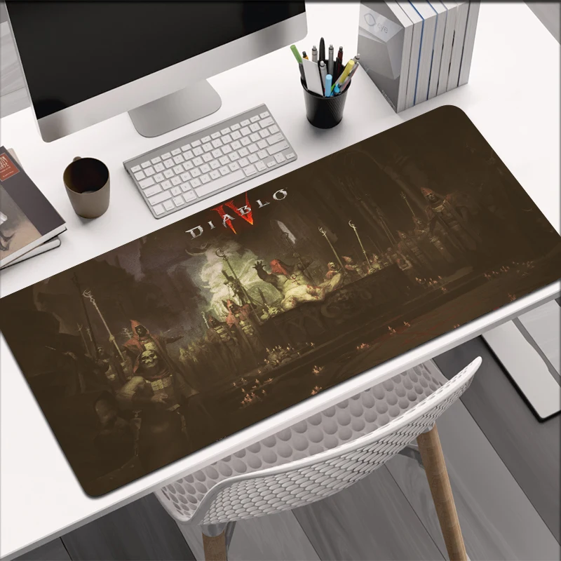 Large 40 90cm Diablo 4 Mouse Pad Mat XL Large Gaming Mousepad Gamer Keyboard Office Rubber 3 - Diablo Merchandise