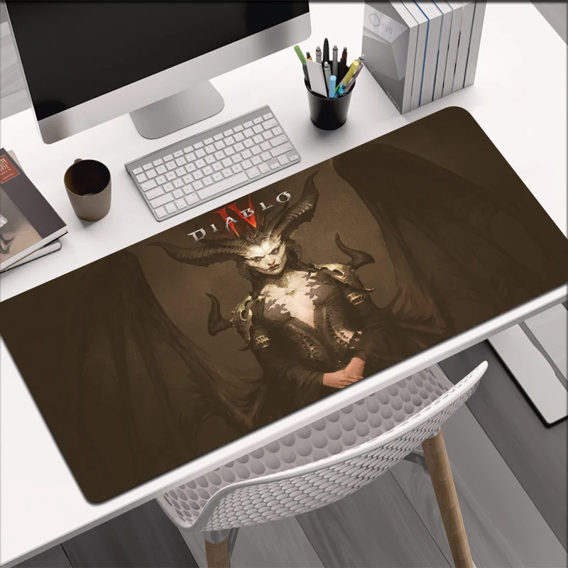 Large 40 90cm Diablo 4 Mouse Pad Mat XL Large Gaming Mousepad Gamer Keyboard Office Rubber 4 - Diablo Merchandise