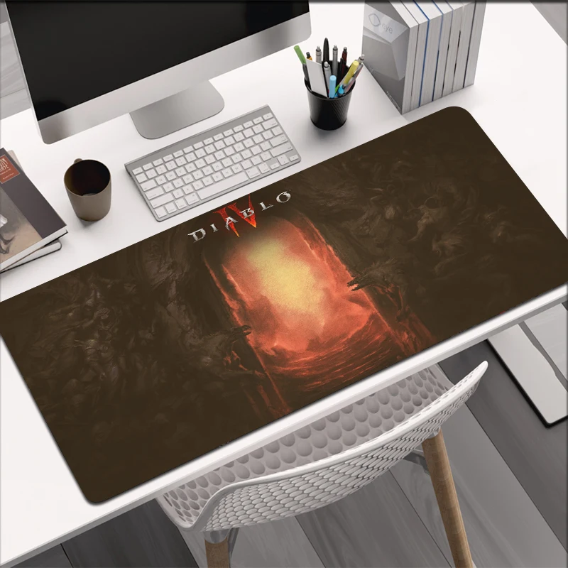 Large 40 90cm Diablo 4 Mouse Pad Mat XL Large Gaming Mousepad Gamer Keyboard Office Rubber 5 - Diablo Merchandise
