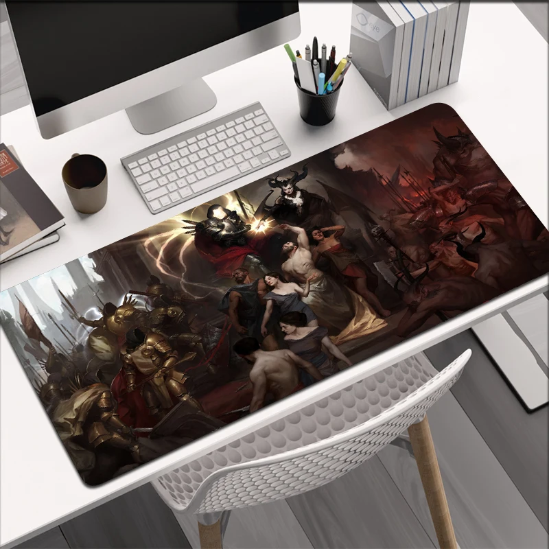 Large 40 90cm Diablo 4 Mouse Pad Mat XL Large Gaming Mousepad Gamer Keyboard Office Rubber 9 - Diablo Merchandise